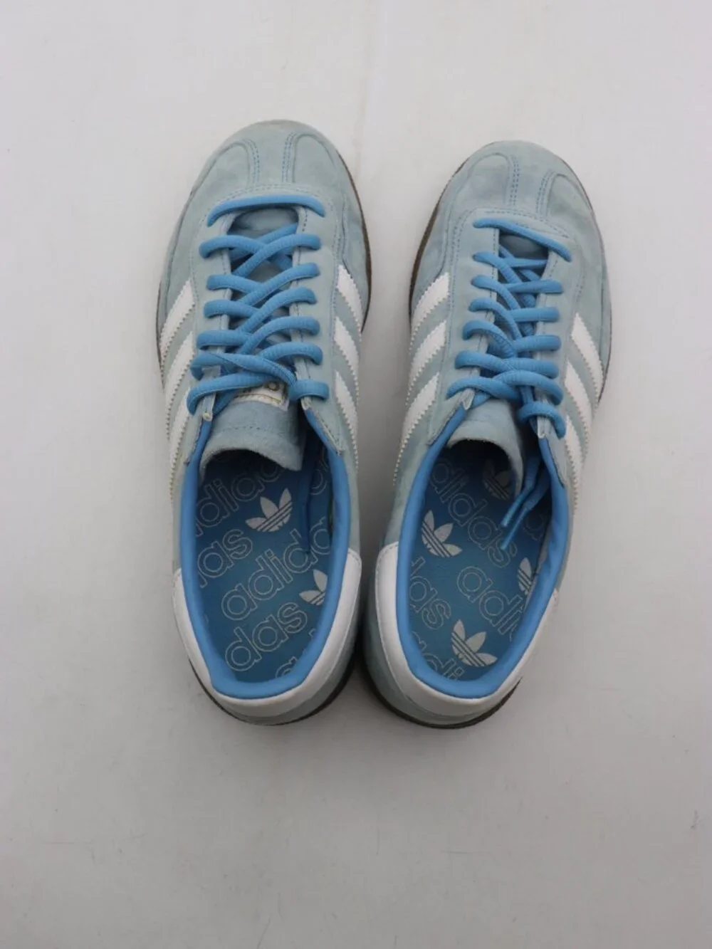 adidas Handball Spezial Men's Size 8.5 Light Blue Sneakers Shoes BD7632
